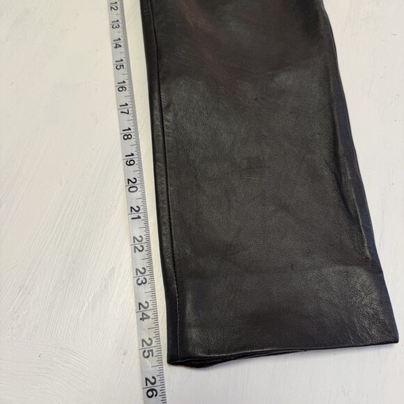 Pelle Studio Wilsons 100% Buttery Soft Leather Black Pants Women 6 - Picture 14 of 16